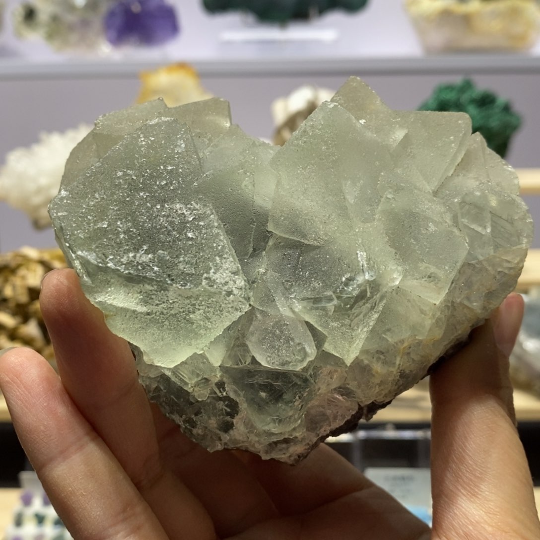 吊坠八面体萤石水晶