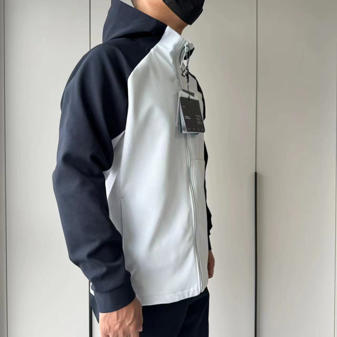 显瘦百搭！秋季男款透气修身户外休闲弹力运动立体男士连帽外套