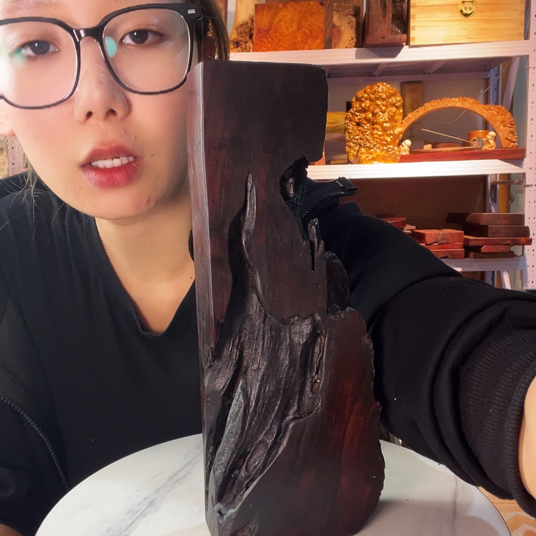 紫檀木类端景台A****杆