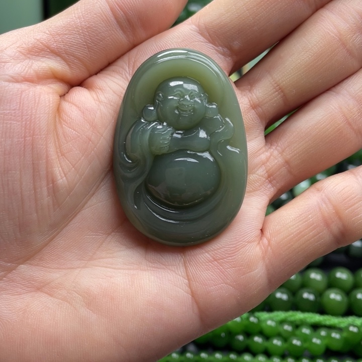 和田玉（碧玉）未镶嵌颈饰