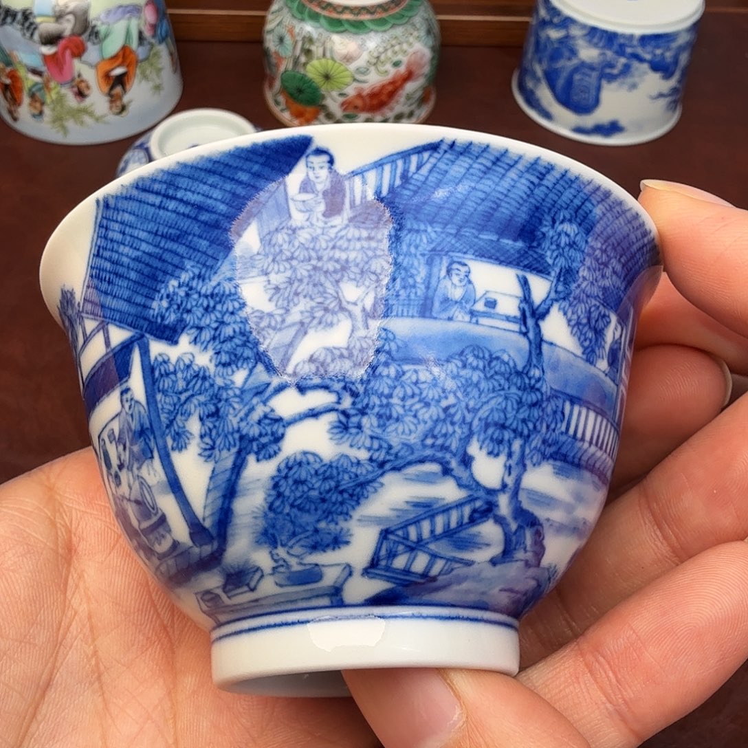 李***硕陶现代景德镇全手工全手绘陶瓷