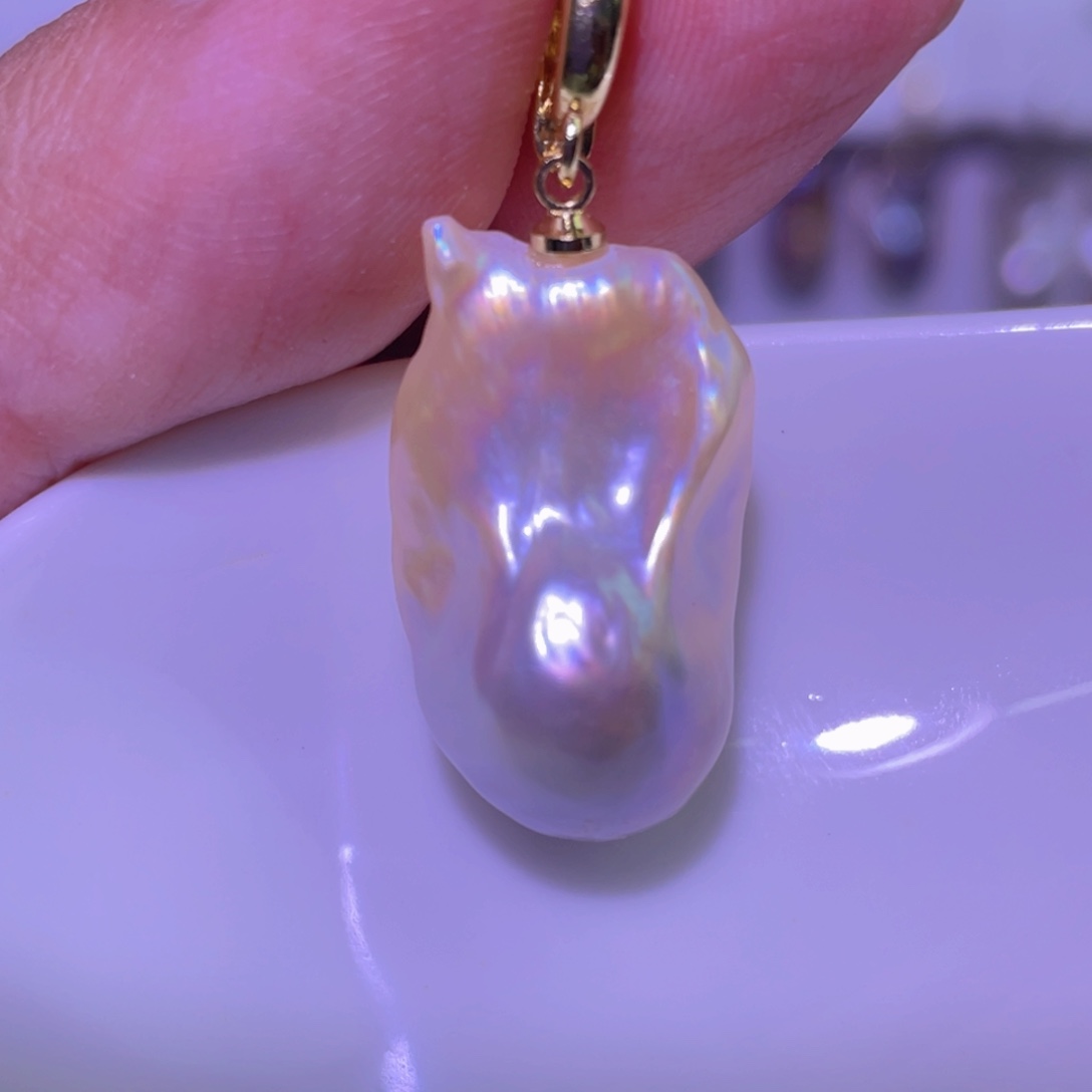 淡水珍珠未镶嵌天然淡水珍珠吊坠