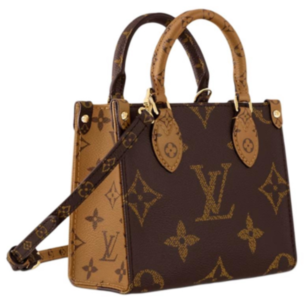 未使用 LouisVuitton/路易威登 闲置品onthego老花bb号斜挎包