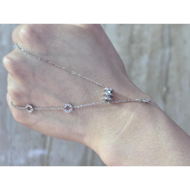 PT950铂金小蛮腰套链轻奢日韩版简约百搭气质精致