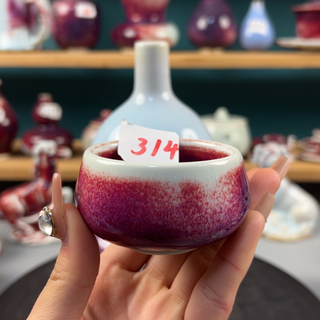 瓷片微瑕主人杯纯手工