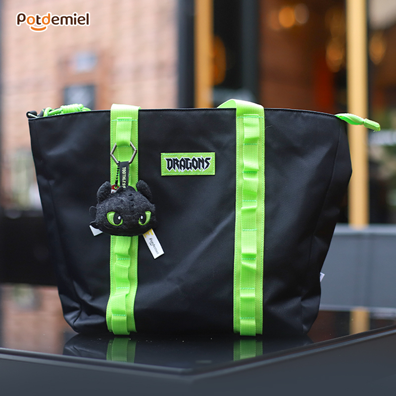 【现货】potdemiel环球正版驯龙高手无牙仔系列夜煞炫酷托特包