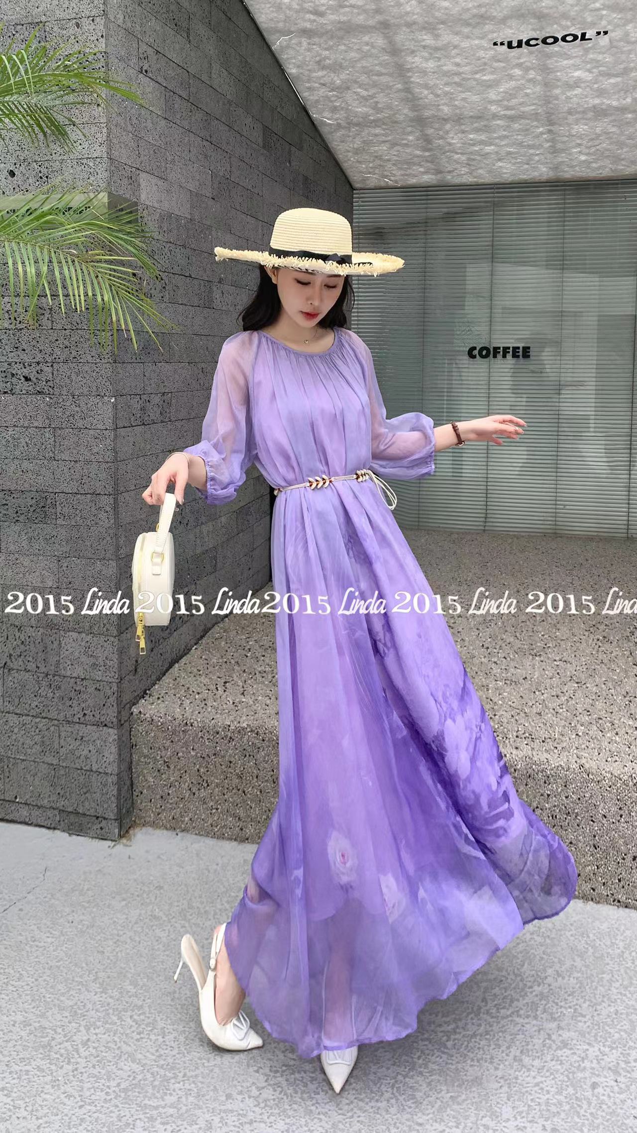 （209-299夏季常规甜美风长裙连衣裙大摆显瘦山系美式气质时尚百搭
