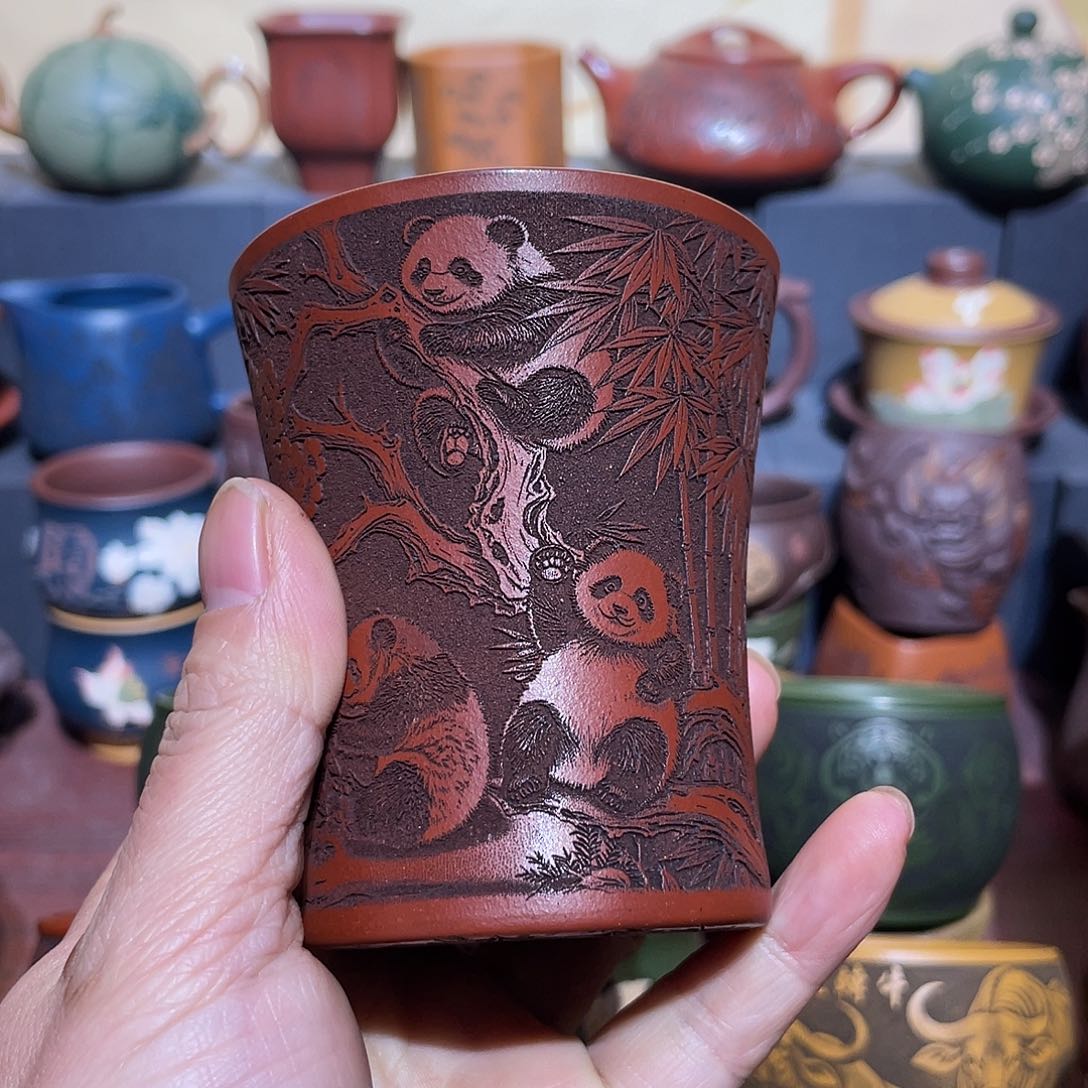 原矿紫砂手工主人杯