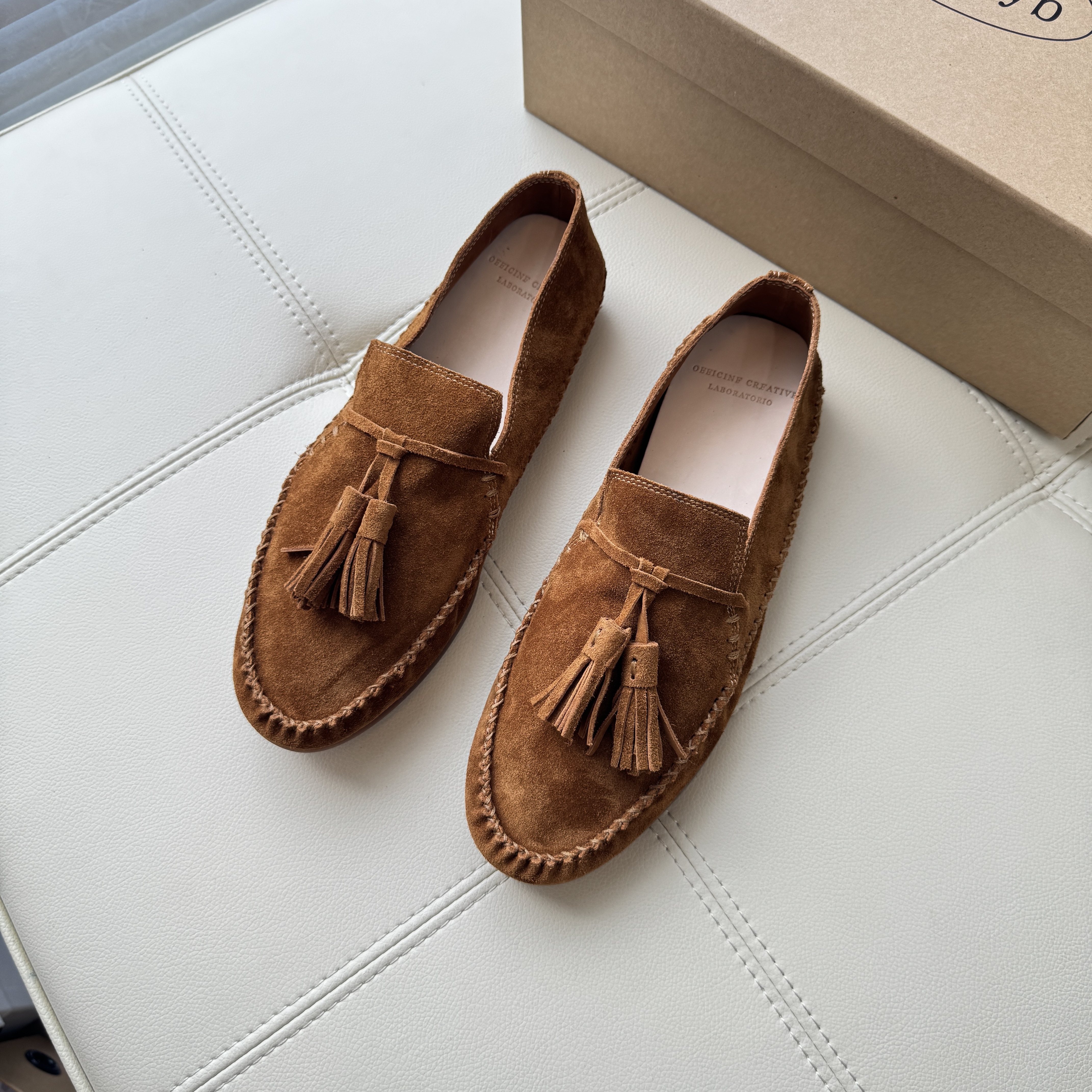 流苏乐福鞋 豆豆鞋 一脚蹬懒人鞋