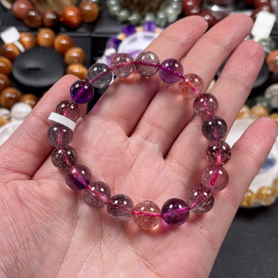 水晶手链未镶嵌花*仓超七9.5mm