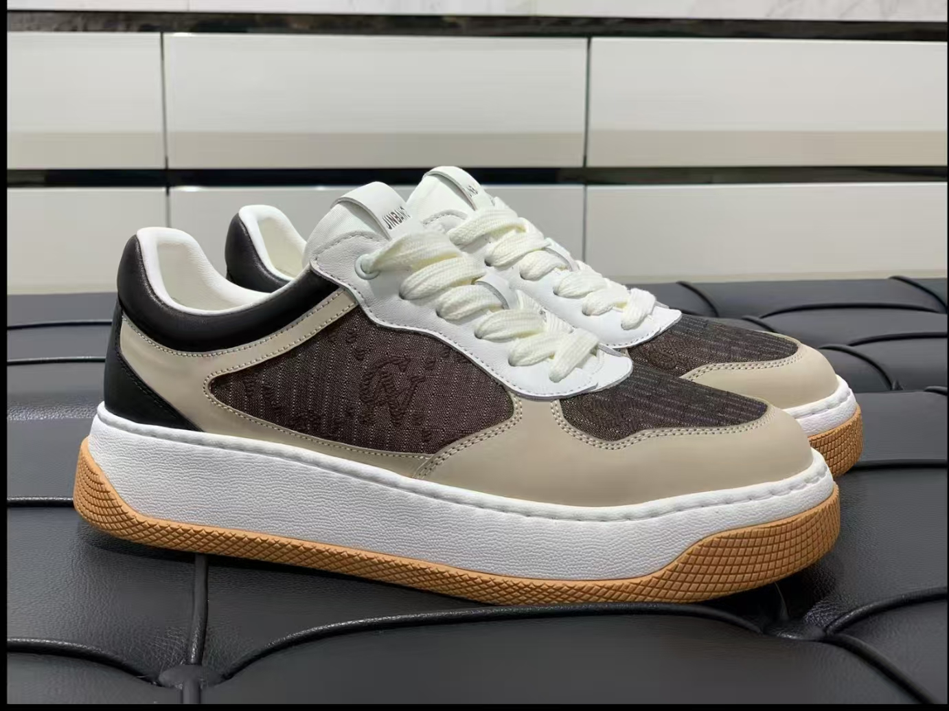 欧品【偏大】夏季时尚百搭日常潮流百搭高端休闲皮鞋  831-12D-2