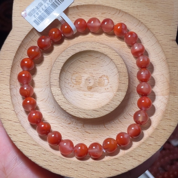 南红玛瑙未镶嵌7咪飘红589