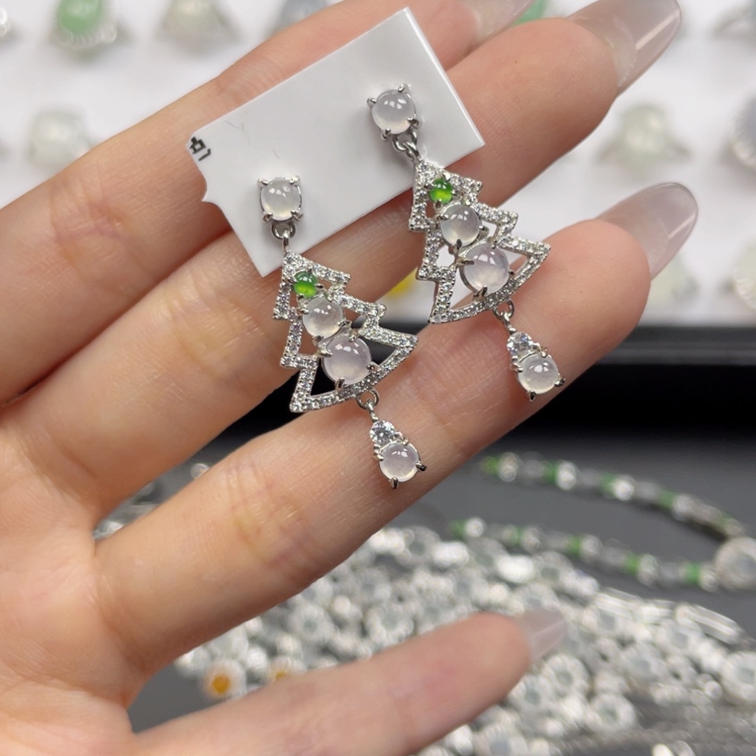 翡翠银S925镶嵌手链