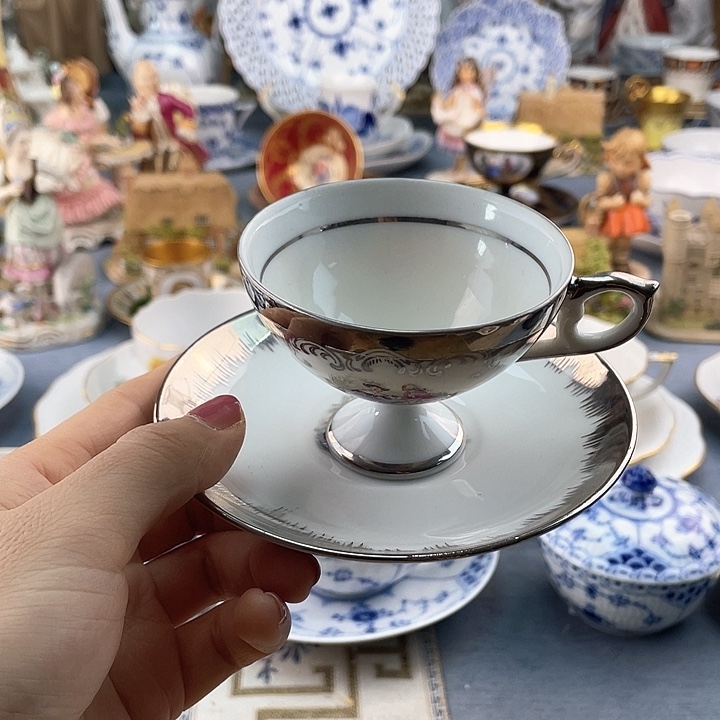 中古欧瓷瓷器小房子