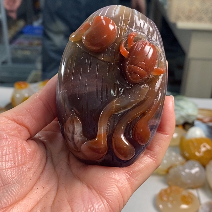 玛瑙/玉髓吊坠(不含链)未镶嵌