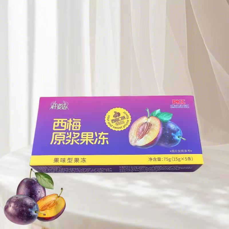 纤姿达西梅原浆果冻15g*5条/盒【内条包装两款随机发】
