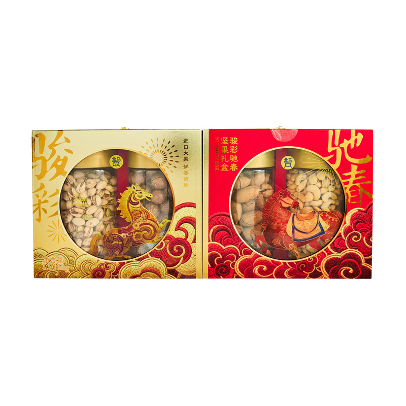 盒马 骏彩驰春 坚果礼盒 1.916kg 4种坚果 新年坚果果仁炒货礼盒