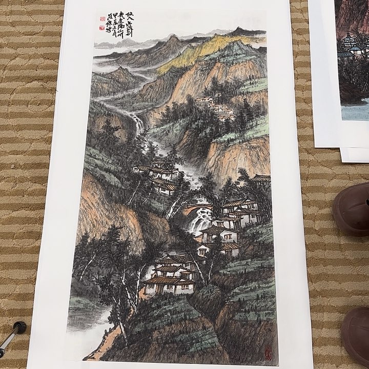 国画花鸟的翅膀和翅膀