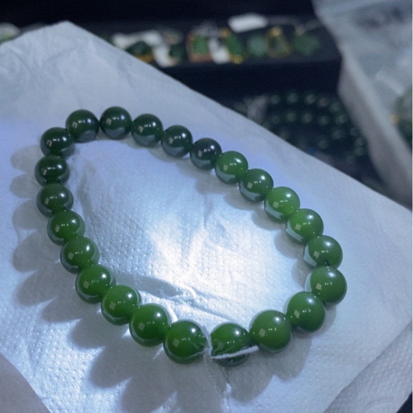 【闪购商品】和田玉（碧玉）手链未镶嵌