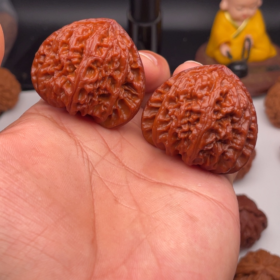 吊坠文玩核桃45➕糖三角三角白