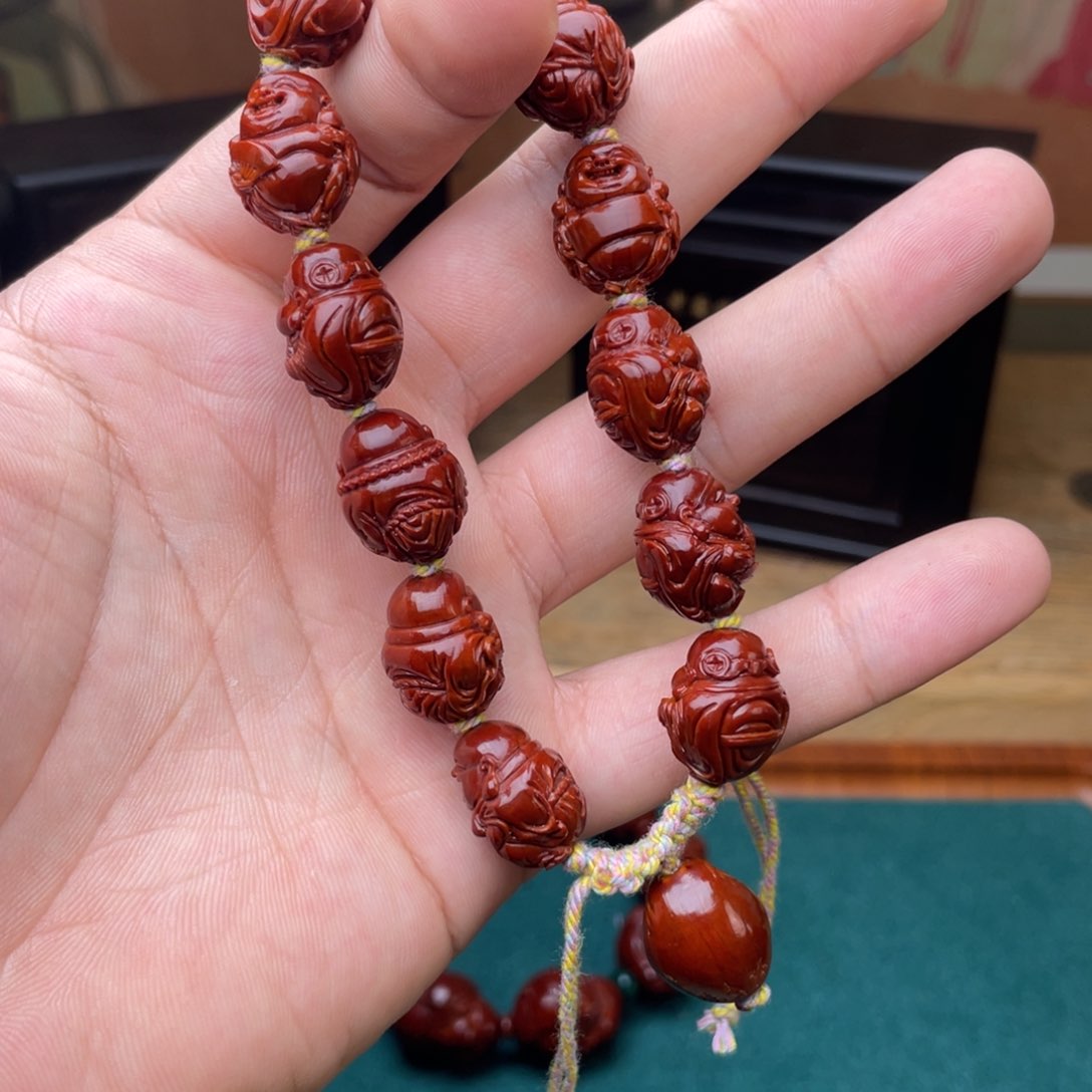 橄榄核手串云*子财迷表弟回血