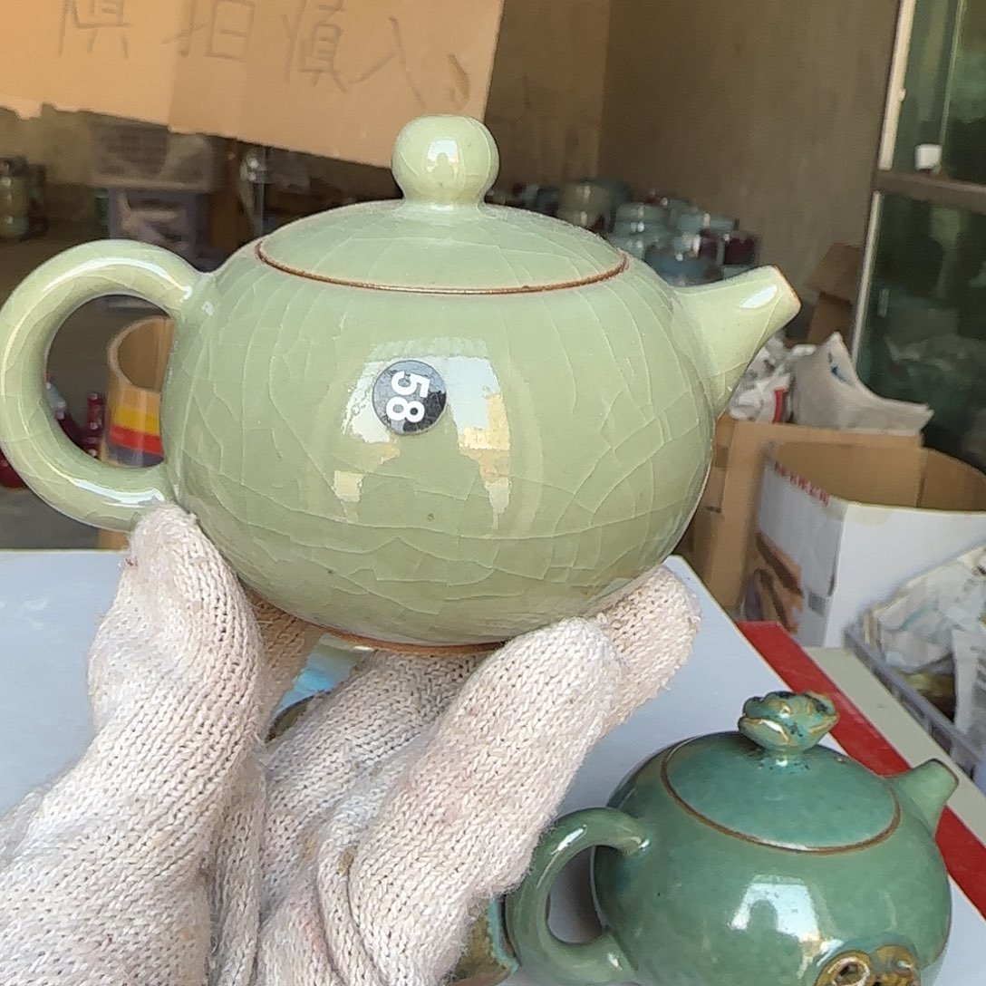 陶摆件郑家钧窑摆件微瑕