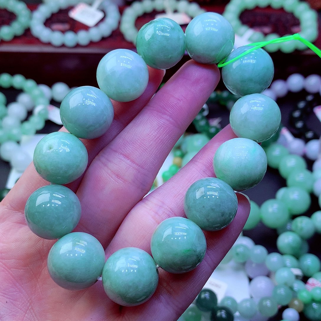 翡翠未镶嵌毛衣链