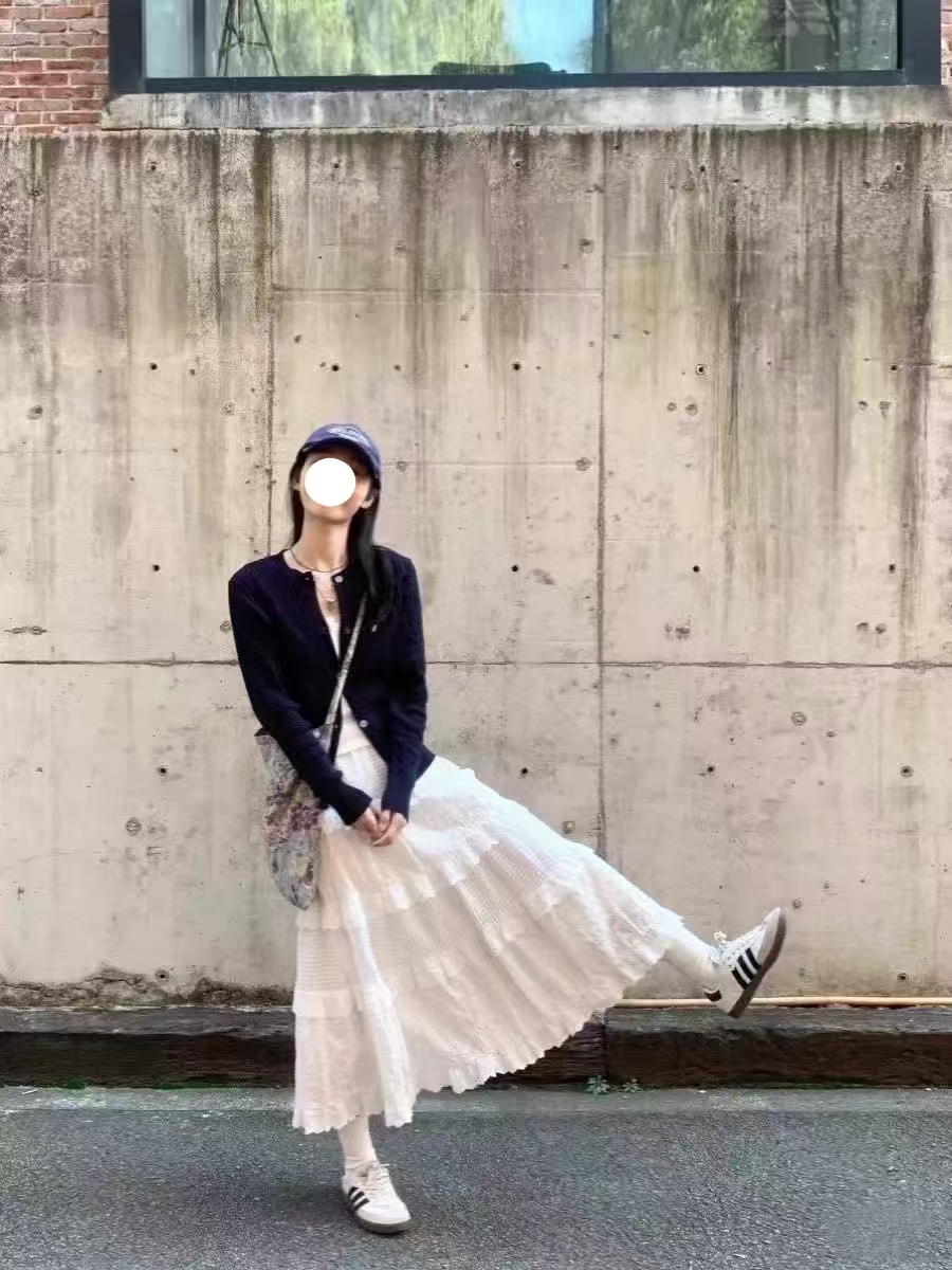 「淼淼推荐」新款针织开衫春季宽松显瘦小个子温柔三件套