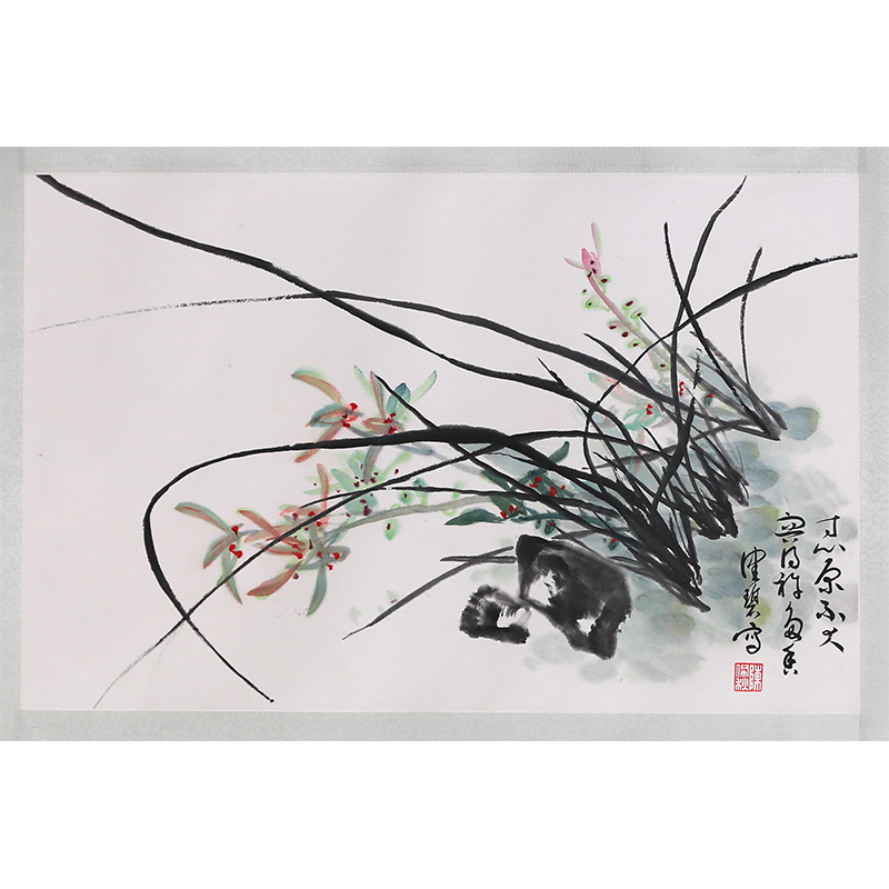 陈佩秋-兰石图-59x38cm