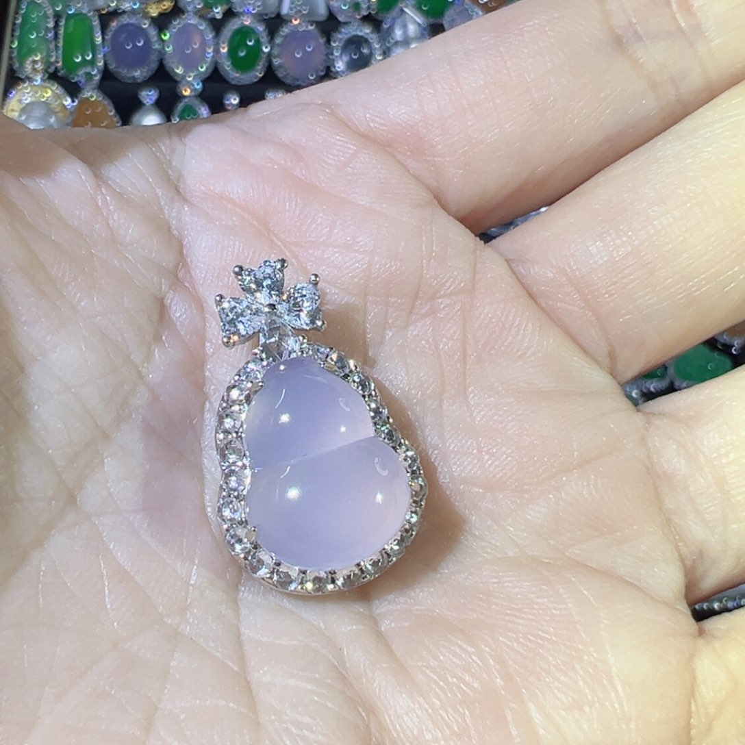 玛瑙/玉髓颈饰银S925镶嵌