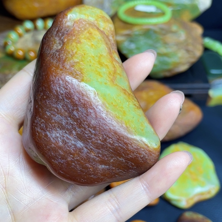 开***乐和田玉未镶嵌手链