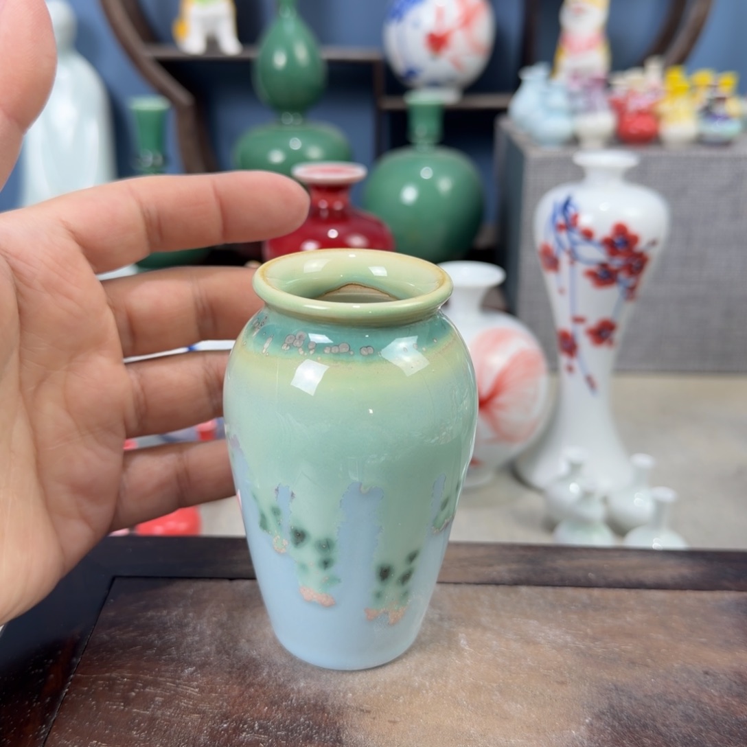 陶瓷手工小花器摆件
