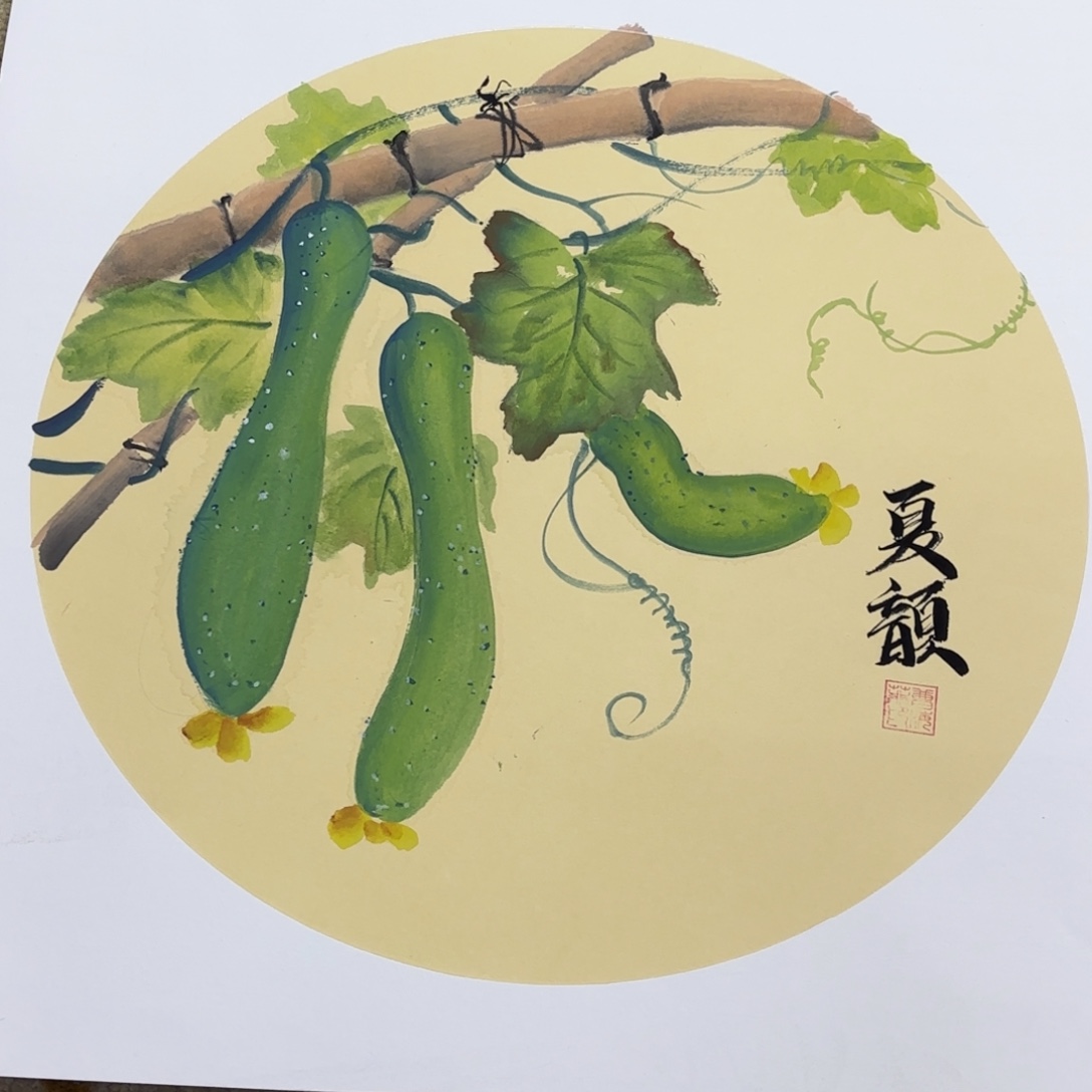 国画50-50卡纸作品艺