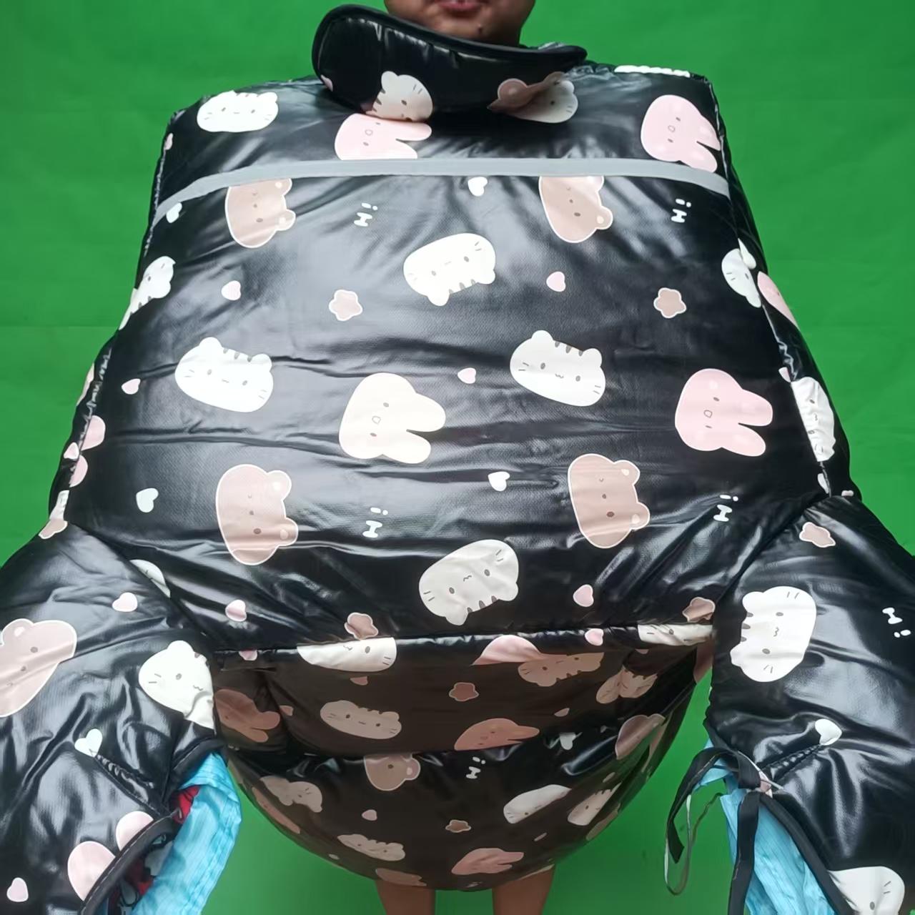 皮革护肩护脖厚款挡风被