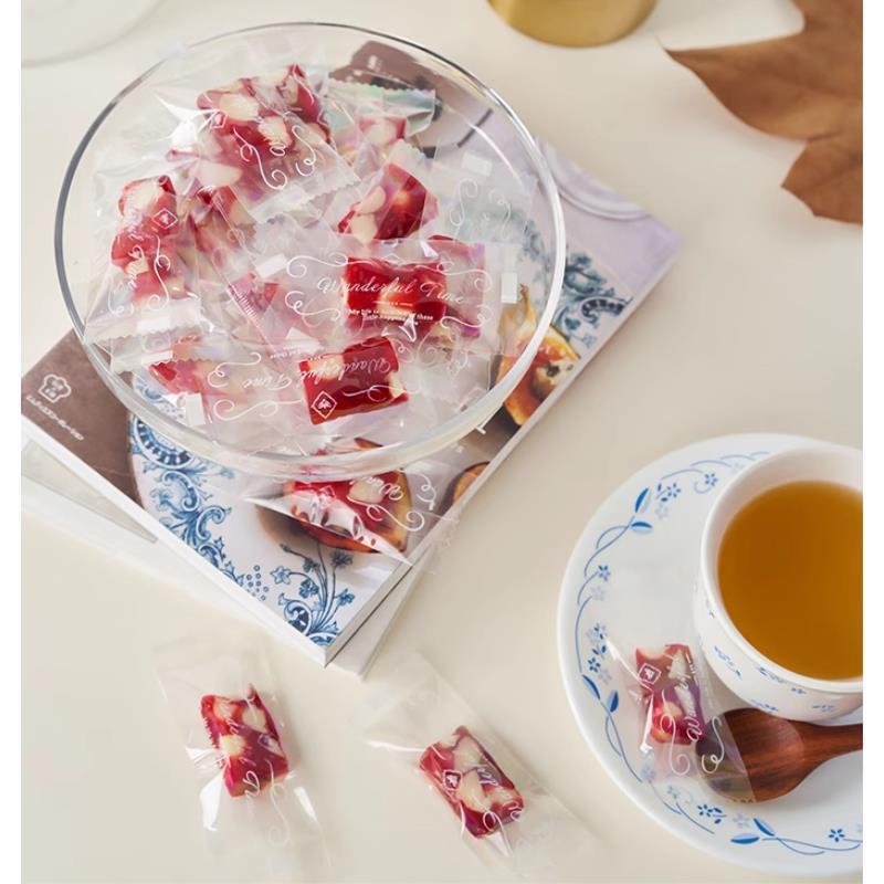 太妃糖包装袋 莓莓水果软糖包装袋 牛轧糖包装袋 约100个