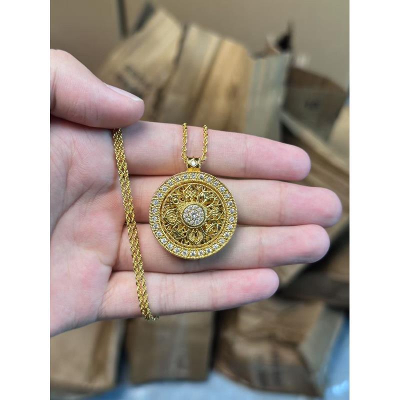 【万川】甄选精品幸运罗盘项链JL328（无礼盒）