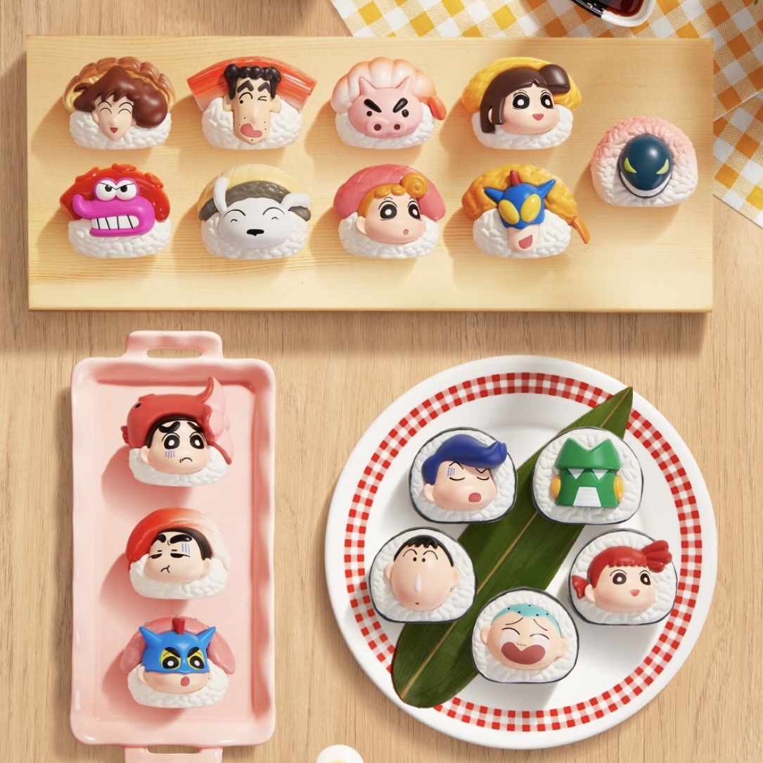 【代拆】蜡笔小新寿司系列泡家可爱萌粒盲袋