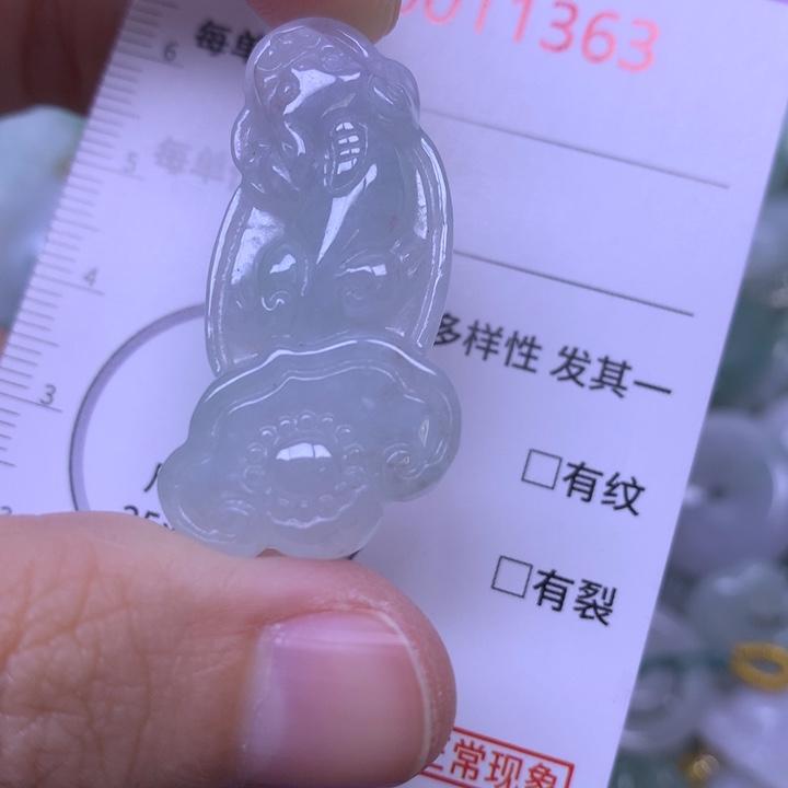 翡翠未镶嵌吊坠(不含链)