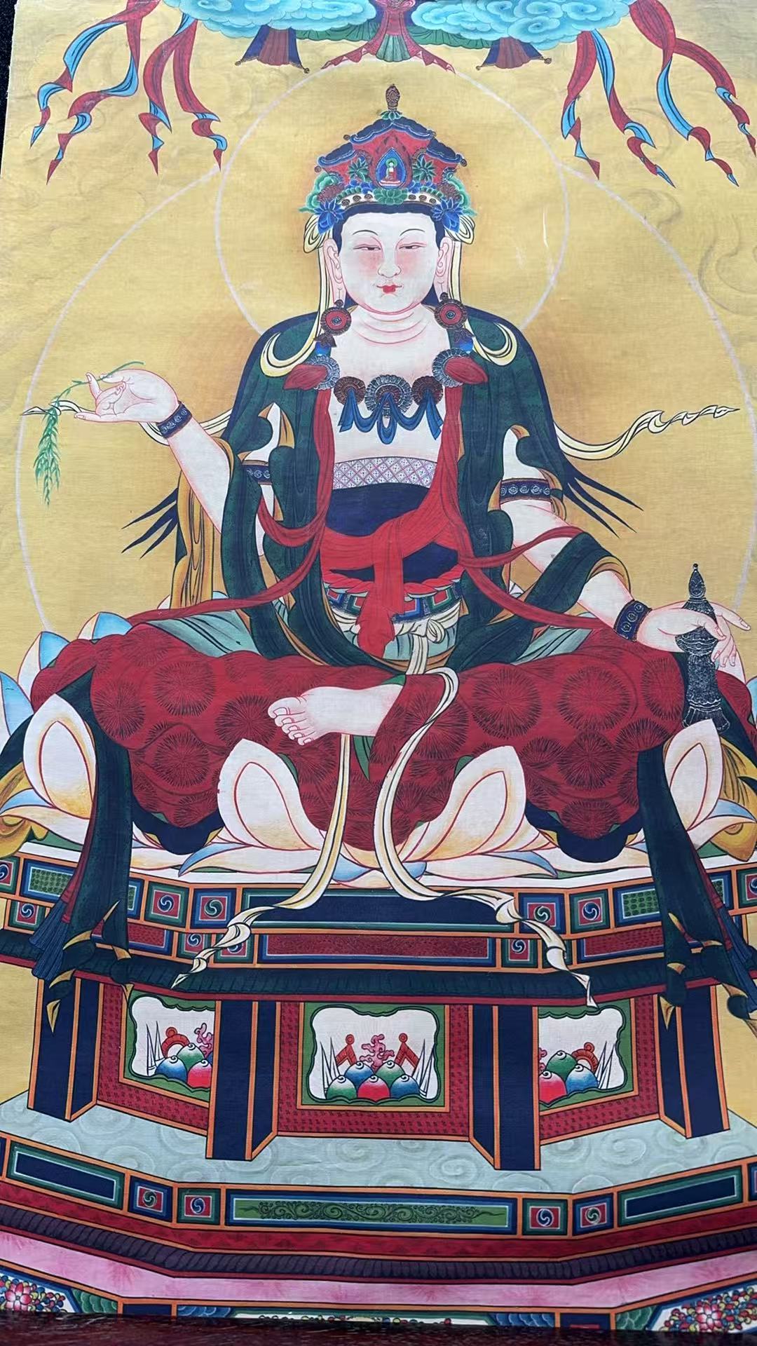 精选高端绘画类观世音菩萨年画16113