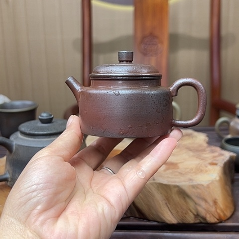 戬谷龙窑坭兴陶柴烧茶壶