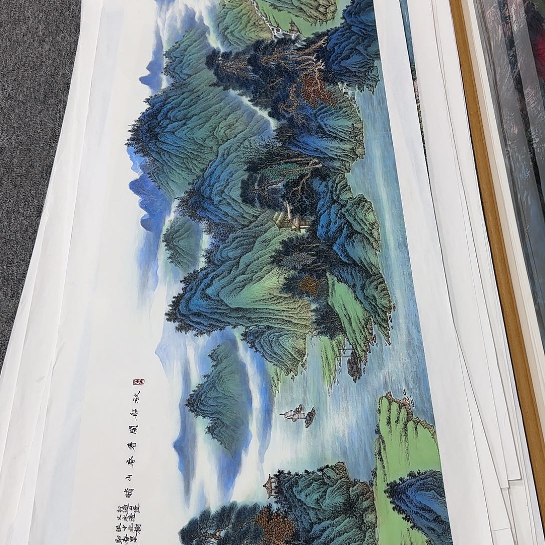 国画180*70纯手绘卫长