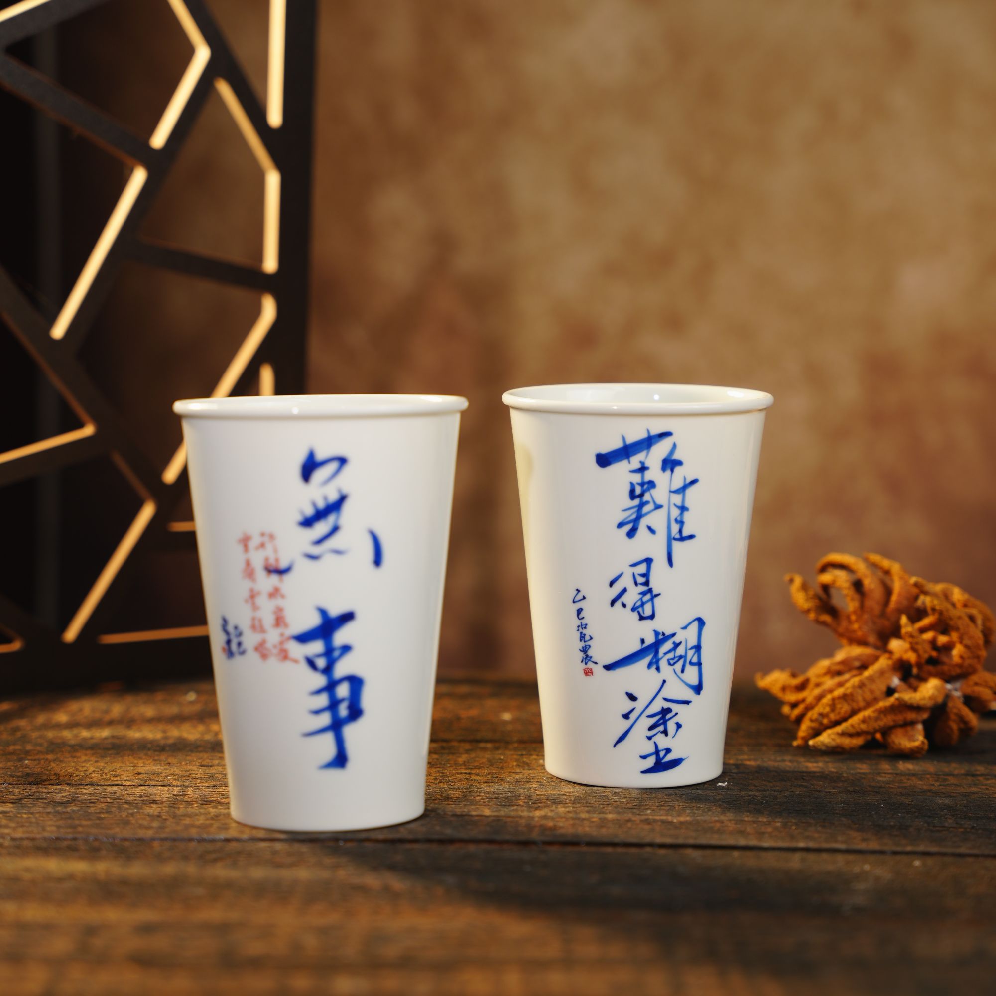 云山片玉鸿少包款陶瓷可乐杯