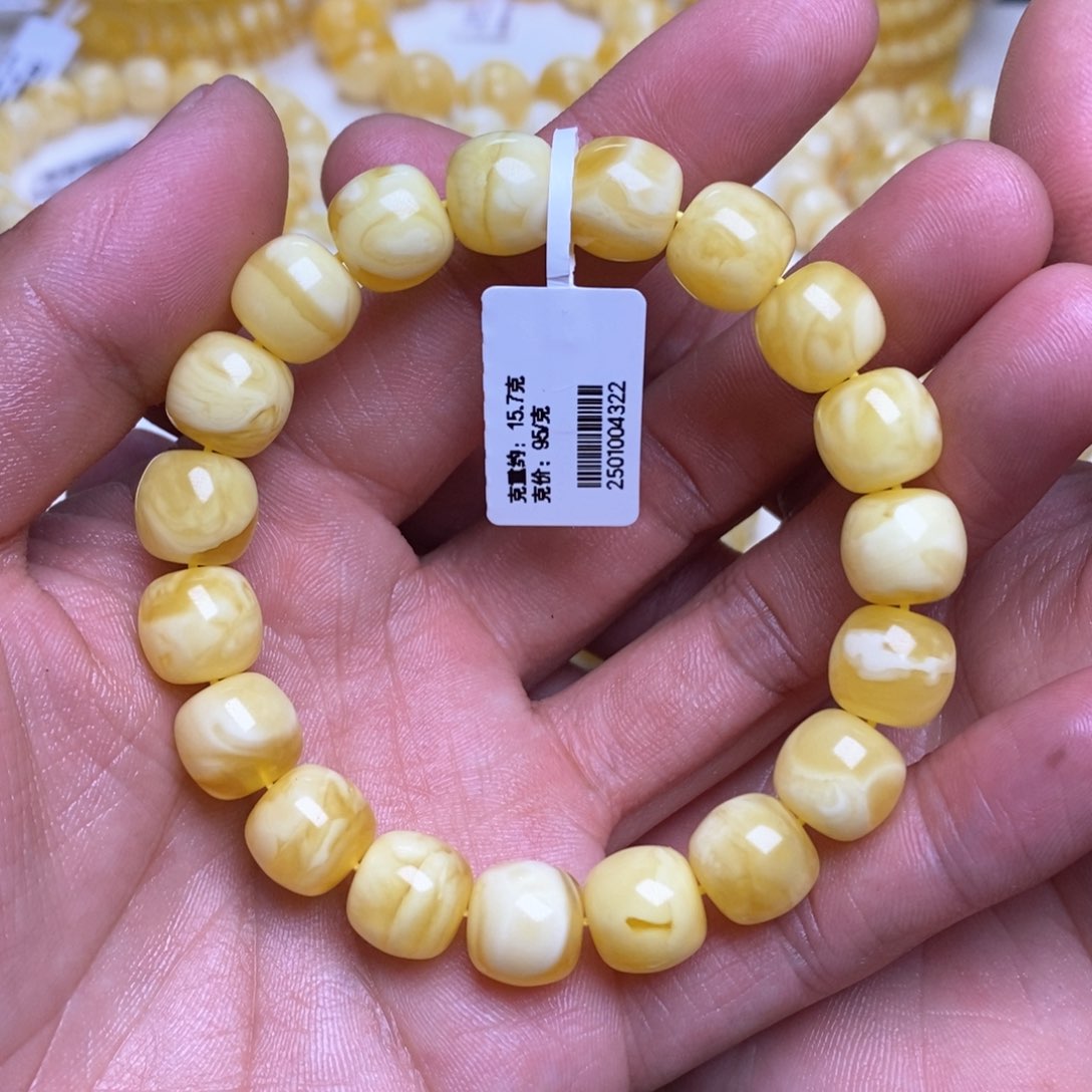 【闪购商品】蜜蜡裸石未镶嵌11+老型手串