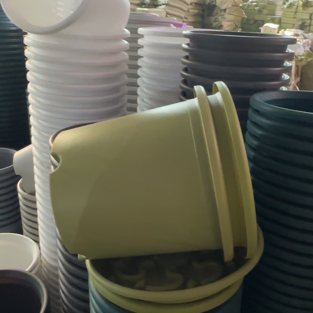 树脂四季盆6#无拖果绿7微瑕