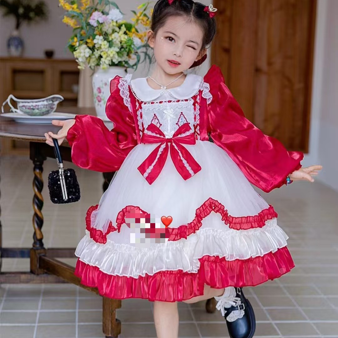 （0168）洛丽塔公主裙2026新款儿童洋气生日公主裙生日洛丽塔连衣裙