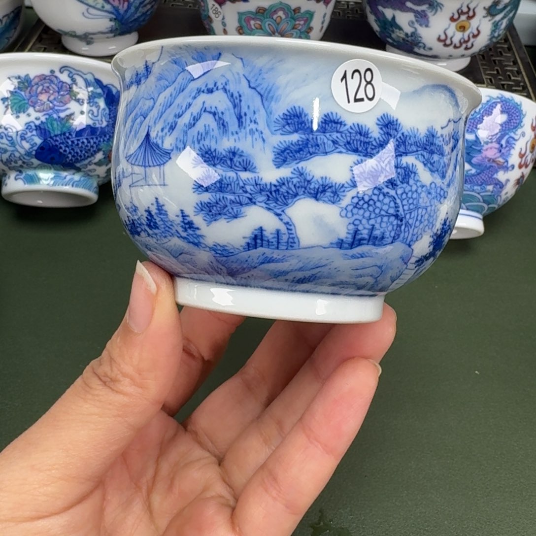 沙沙手工手绘茶具128
