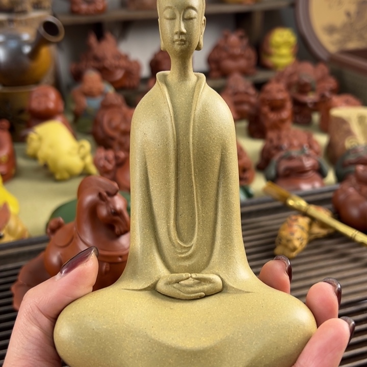 吖***封茶宠紫砂紫砂北魏佛