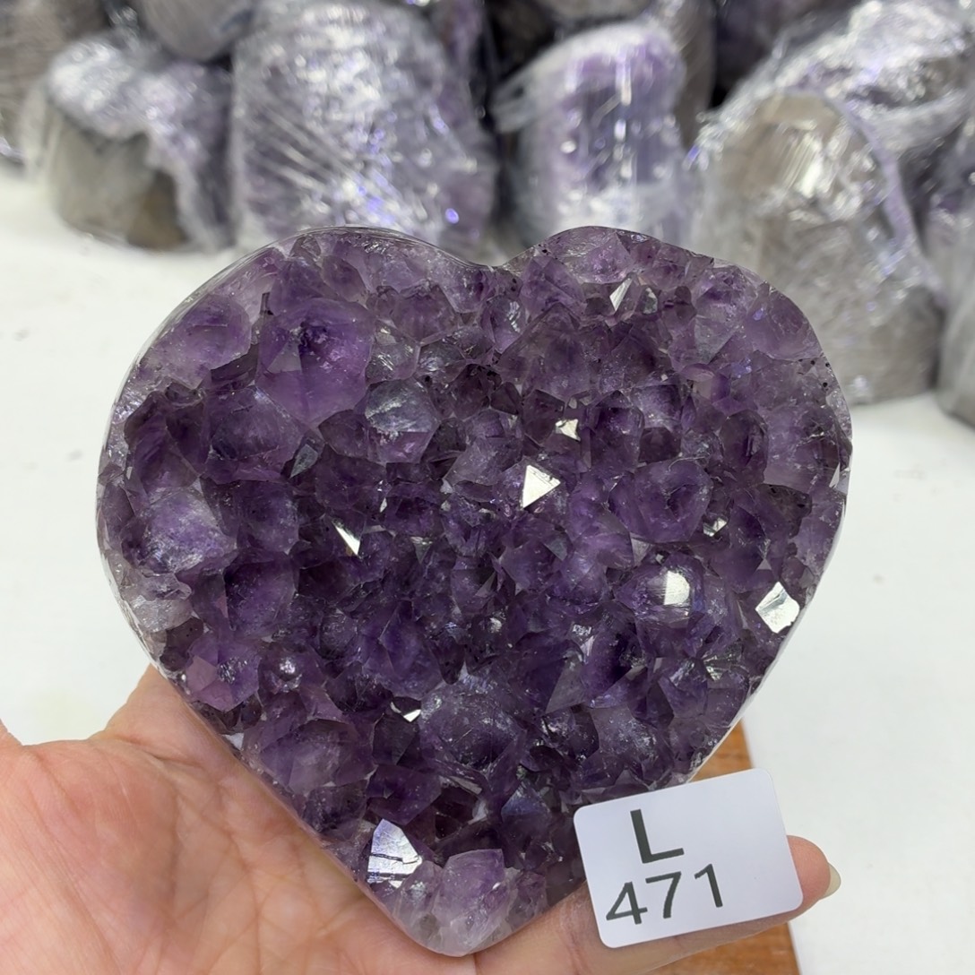 水晶摆件未镶嵌天然紫水晶