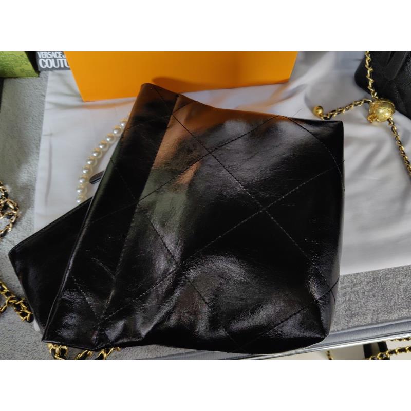 新粉福利黑色垃圾袋包包