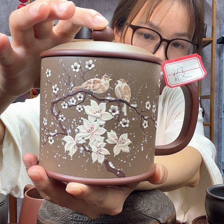 茶杯紫砂原矿底槽青粉浆500毫升